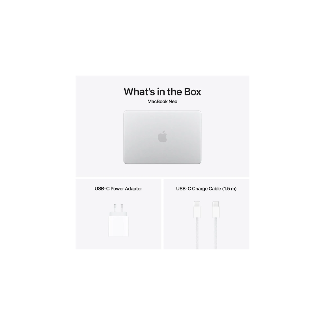 Apple MacBook Neo 13-inch with A18 Pro Chip, 512GB/8GB (Silver)